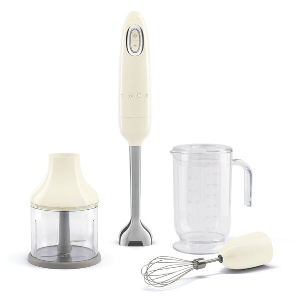 Smeg Mixeur plongeant + accessoires vintage Crème HBF03CREU