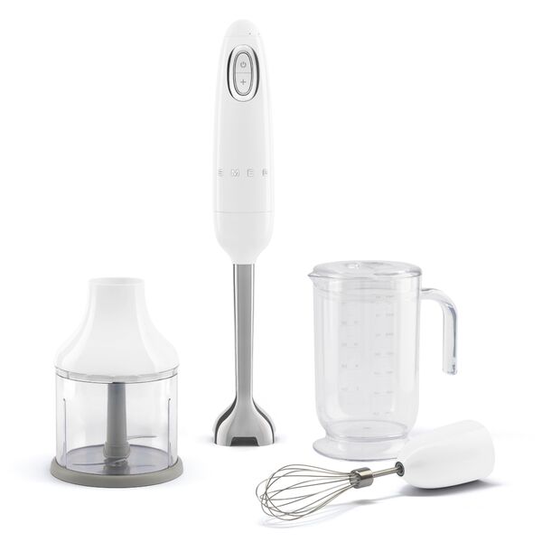 Smeg Mixeur plongeant + accessoires vintage Blanc HBF03WHEU