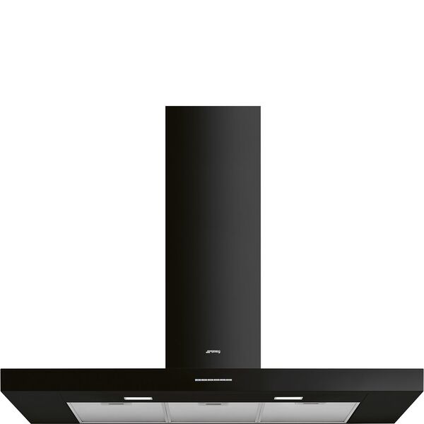 Smeg Hotte décorative murale Noir KBT110BL
