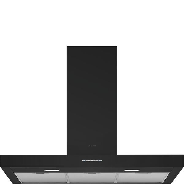 Smeg Hotte décorative murale Noir Mat KBT900NE