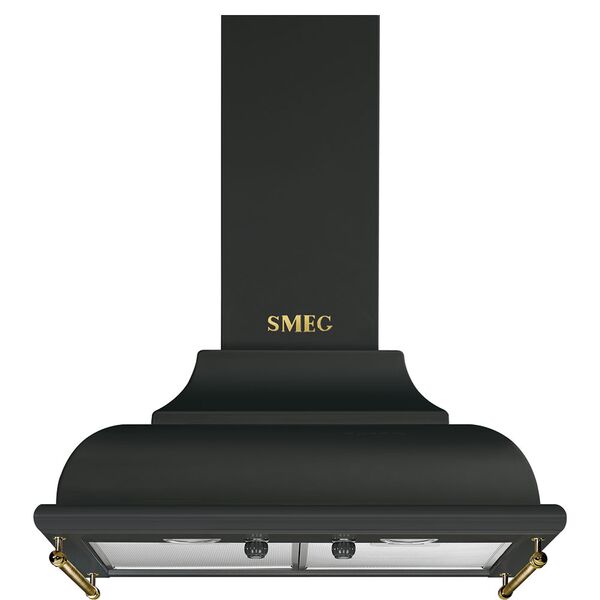 Smeg Hotte décorative murale Anthracite KC16AOE