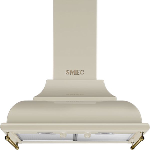 Smeg Hotte décorative murale Crème KC16POE
