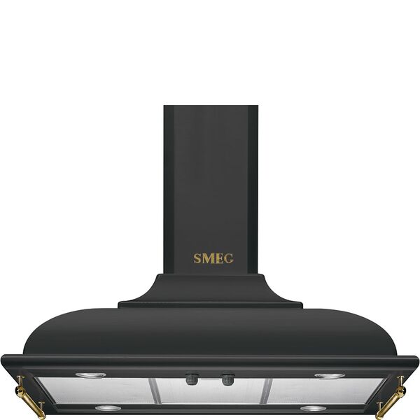 Smeg Hotte décorative îlot central Anthracite KCI19AOE