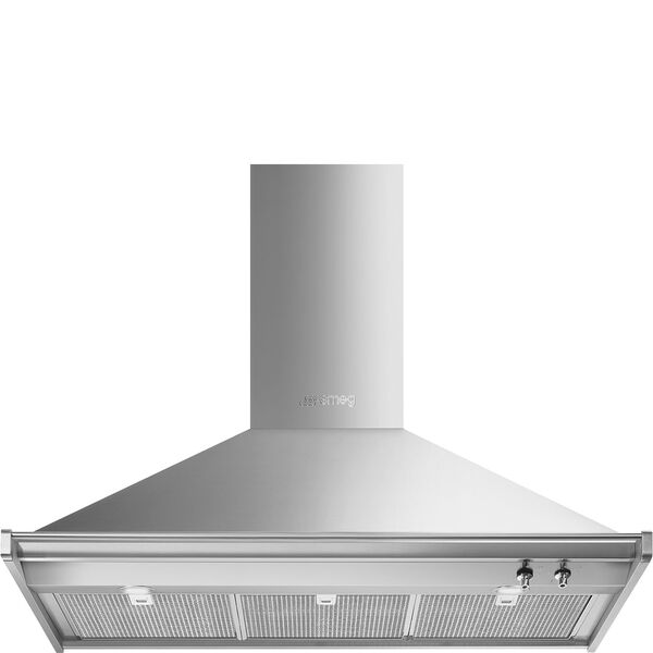 Smeg Hotte décorative murale Inox KD100HXE