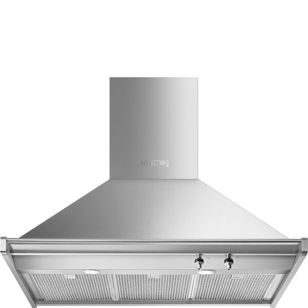 Smeg Hotte décorative murale Inox KD90HXE