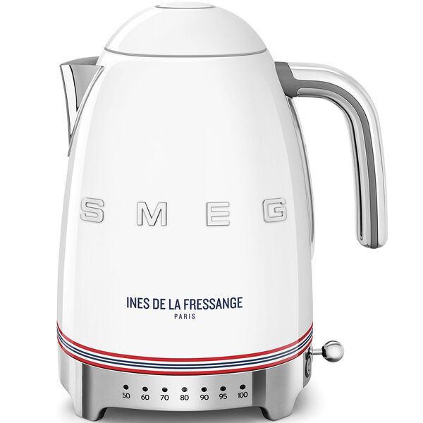 Smeg Bouilloire température réglable Blanc Années 50 {SKU KLF04IDFEU