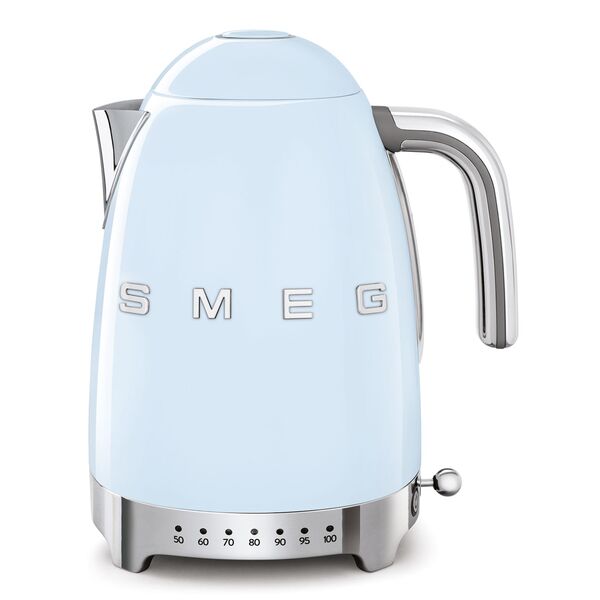 Smeg Bouilloire température réglable Bleu Azur Années 50 {SKU KLF04PBEU