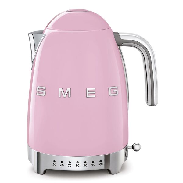Smeg Bouilloire température réglable Rose Années 50 {SKU KLF04PKEU