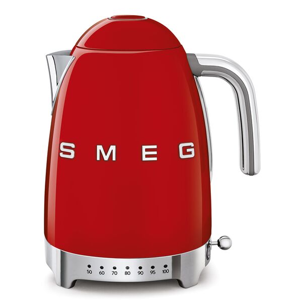 Smeg Bouilloire température réglable Rouge Années 50 {SKU KLF04RDEU