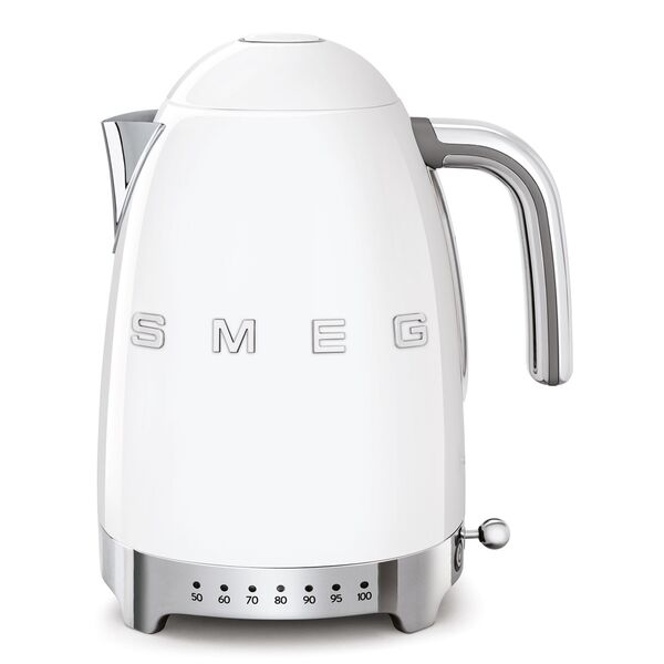 Smeg Bouilloire température réglable Blanc Années 50 {SKU KLF04WHEU
