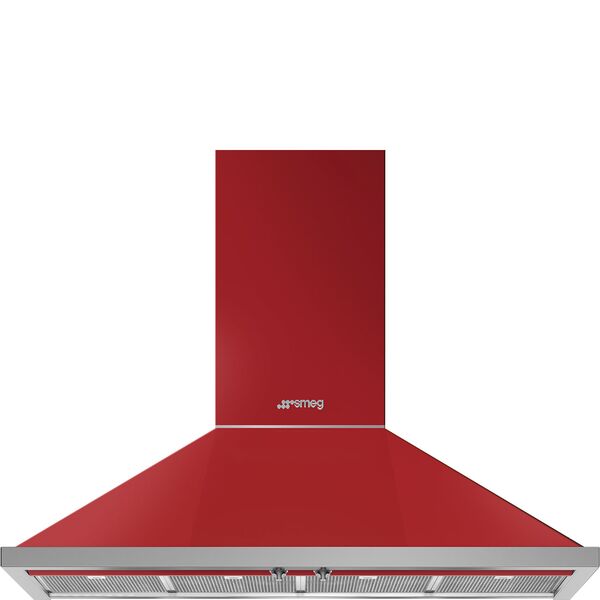 Smeg Hotte décorative murale Rouge KPF12RD