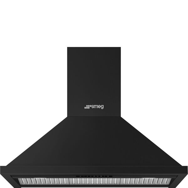 Smeg Hotte décorative murale Noir Mat KPF94MB