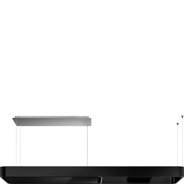 Smeg Hotte décorative îlot central Noir Mat KSLS18MB