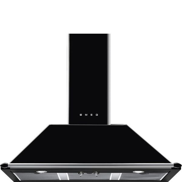 Smeg Hotte décorative murale Noir KT100BLE