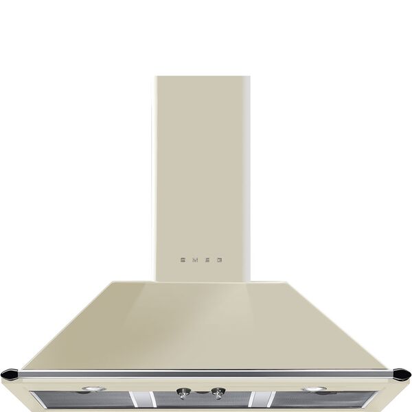 Smeg Hotte décorative murale Crème KT100PE