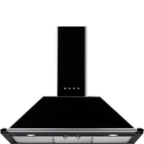Smeg Hotte décorative murale Noir KT90BLE