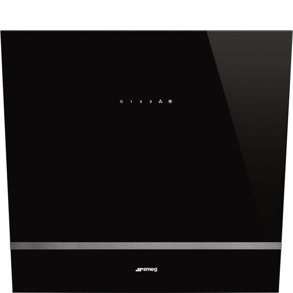 Smeg Hotte décorative murale Noir KV26N