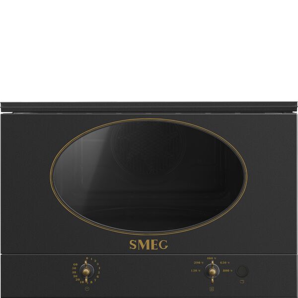 Smeg Micro-ondes Anthracite MP822NAO