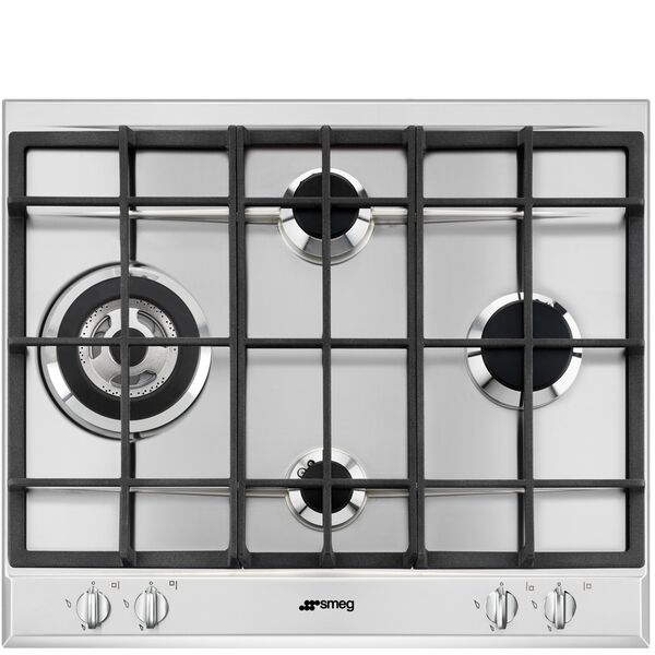 Smeg Plaque de cuisson 4 foyers Gaz P261XGH