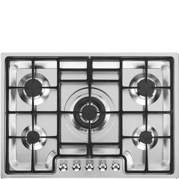 Smeg Plaque de cuisson 5 foyers Gaz PGF75-4