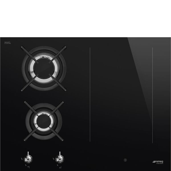 Smeg Plaque de cuisson 4 foyers Mixte PM3643D