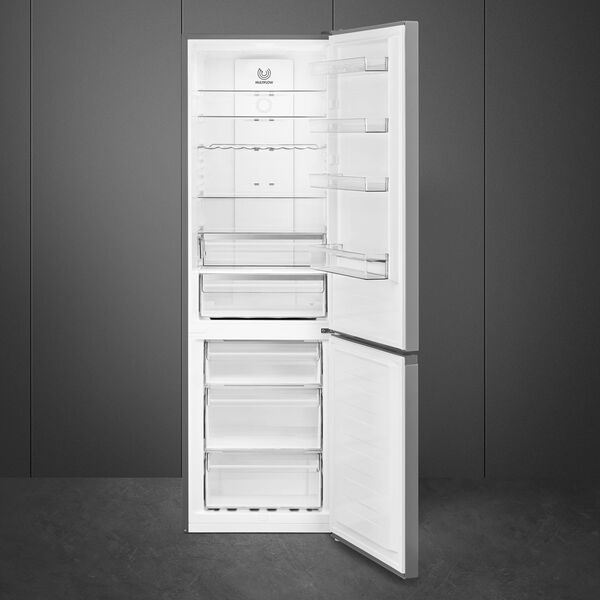 Smeg Réfrigérateur Combiné Inox Look RC20XDNC