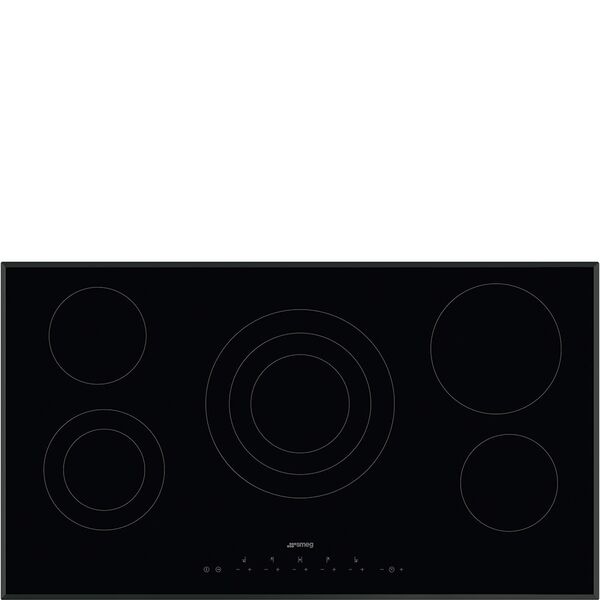 Smeg Plaque de cuisson 5 foyers Vitrocéramique SE395ETB
