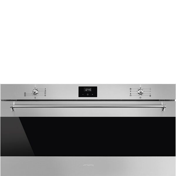 Smeg Four 90 cm Hauteur réduite 48 cm Inox Vapor Clean SFR9300X