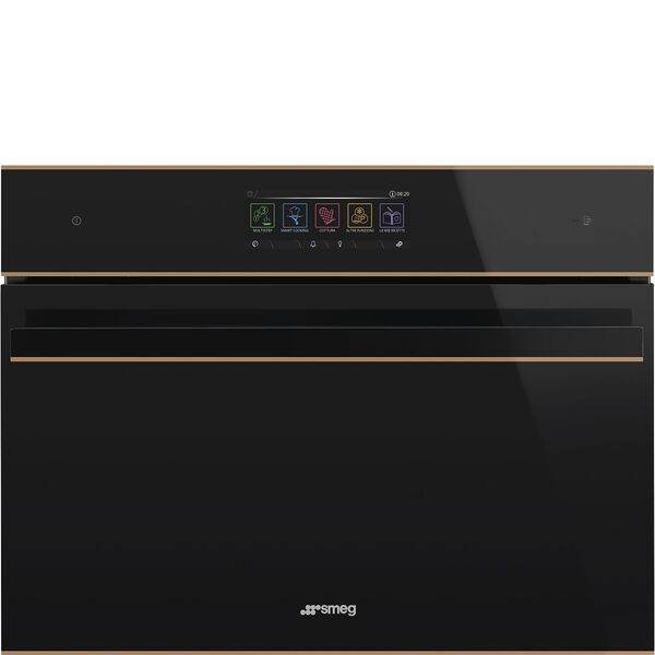 Smeg Four Compact 45 cm Noir Vapor Clean SO4606WM2PNR