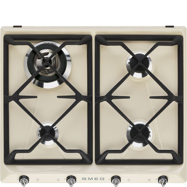 Smeg Plaque de cuisson 4 foyers Gaz SR964PGH