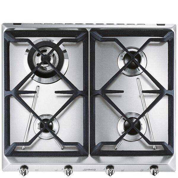Smeg Plaque de cuisson 4 foyers Gaz SRV564GH3