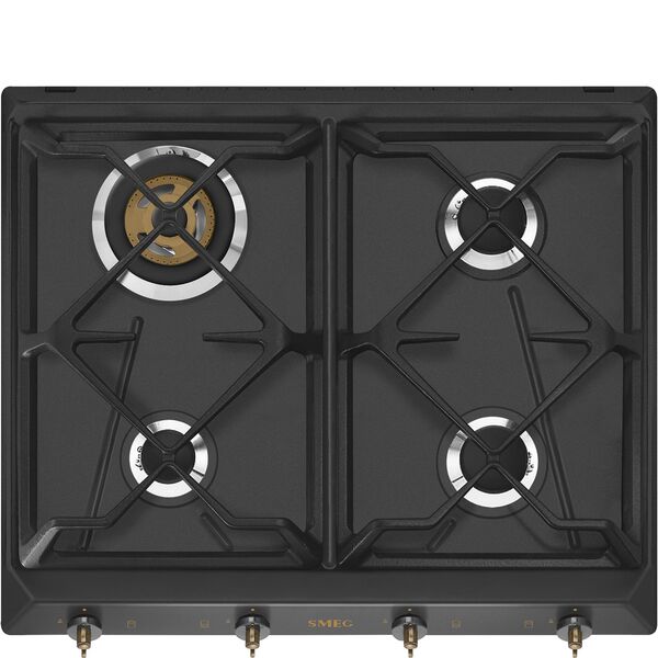 Smeg Plaque de cuisson 4 foyers Gaz SRV864AOGH