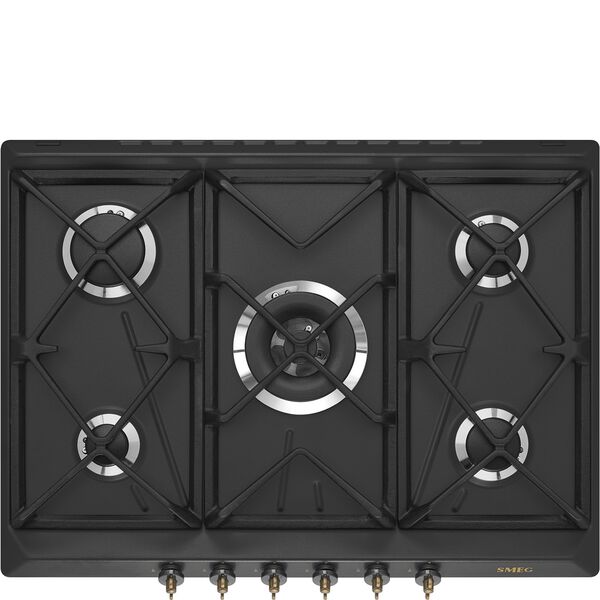 Smeg Plaque de cuisson 5 foyers Gaz SRV876AOGH