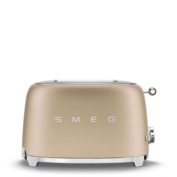 Smeg Grille-pain vintage 2 tranches Or Mat TSF01CHMEU