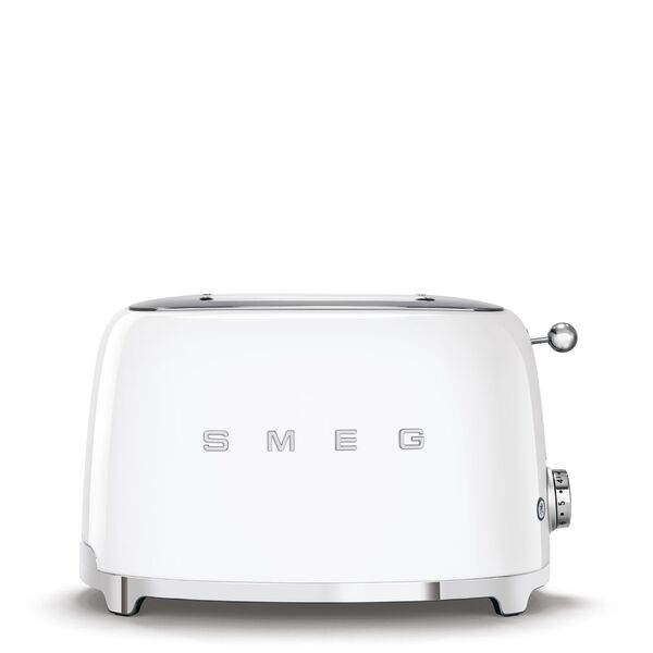 Smeg Grille-pain vintage 2 tranches Blanc TSF01WHEU