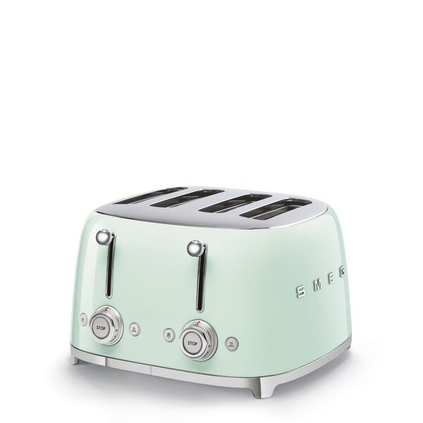 Smeg Grille-pain vintage 4 tranches Vert d'Eau TSF03PGEU