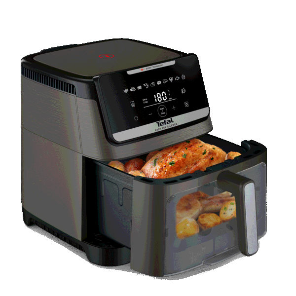 Tefal Easy Fry Silence 7 L, Le air fryer XXL le plus silencieux avec façade amovible