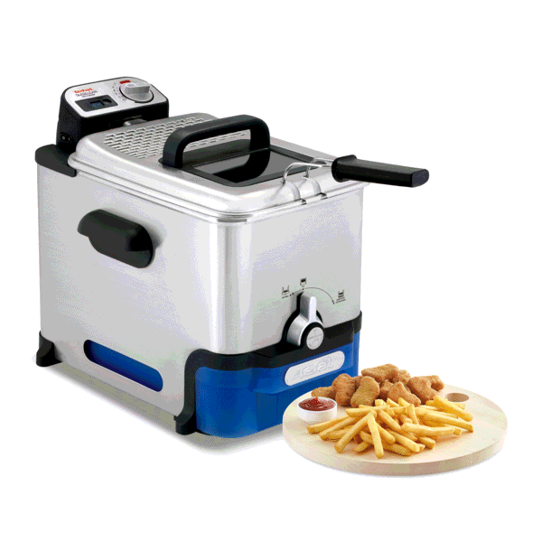 Tefal Oleo Clean Inox & Design, Friteuse à huile semi-professionnelle, 3.5L, Jusqu'à 6 personnes