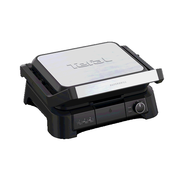 Tefal SuperGrill 3-en-1, Gril de contact, Barbecue, Position four
