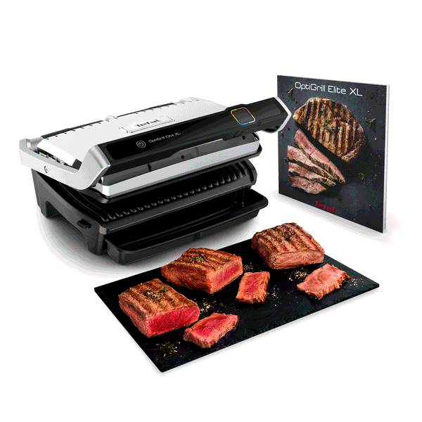 Tefal Optigrill Elite XL, grill intelligent, 16 programmes, mode manuel, fonction marquage, XL 8 personnes