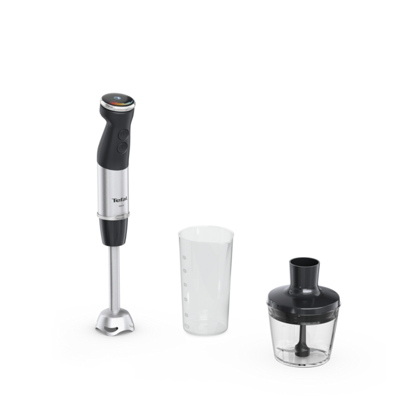 Tefal Quickchef+, Mixeur plongeant + bol mini hachoir 500 ml, 20 vitesses, 1000W