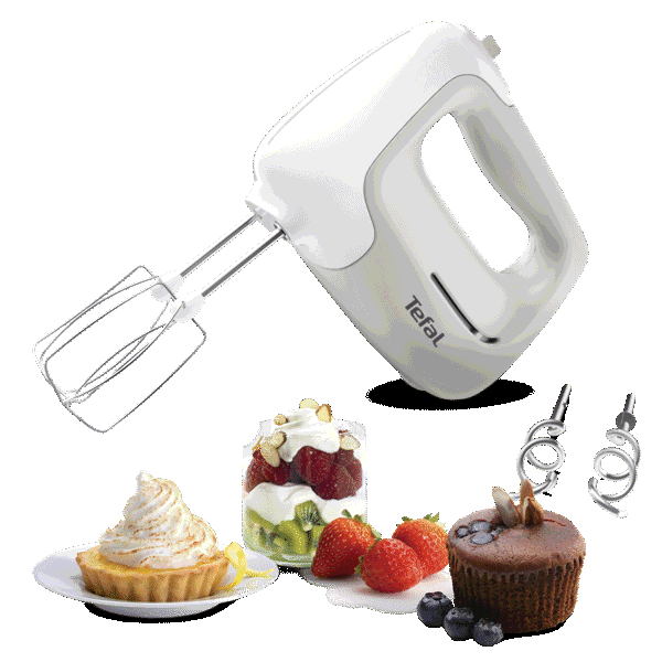 Tefal Prep'mix, Batteur électrique, + 2 jeux de fouets, 5 vitesses, 450W