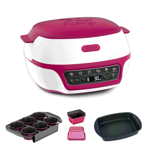 Tefal Cake Factory Délices, Machine à gâteaux, 5 programmes, mode manuel, moules muffins, cakes