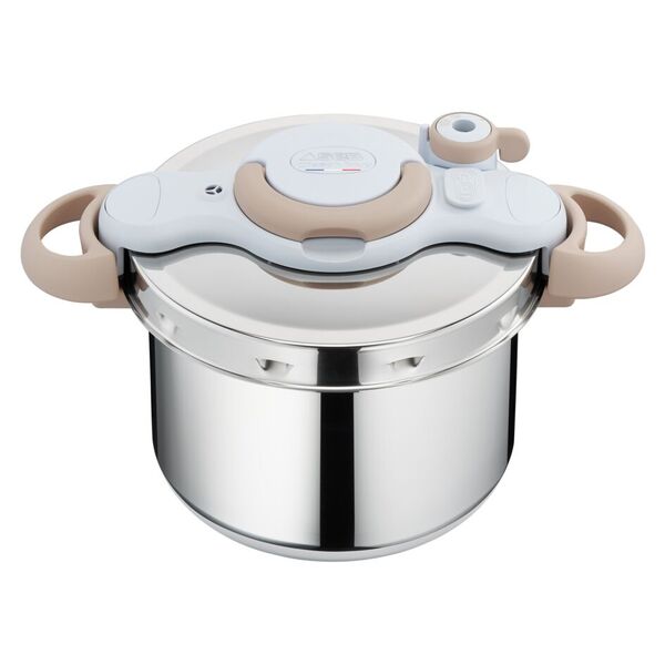 Tefal Clipso Minut Eco, Cocotte-minute® + Livre de recettes, Inox, Induction, 6L