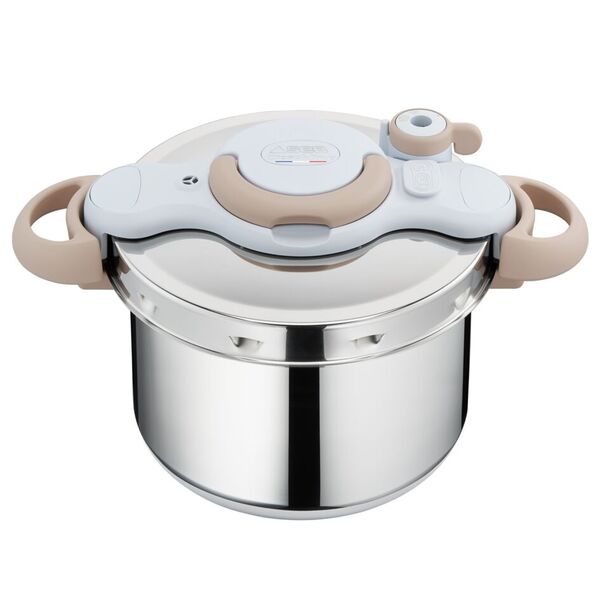 Tefal Clipso Minut Eco, Cocotte-minute® + Livre de recettes, Inox, Induction, 7,5L