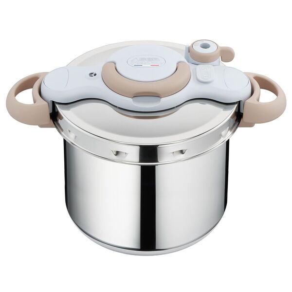 Tefal Clipso Minut Eco, Cocotte-minute® + Livre de recettes, Inox, Induction, 9L