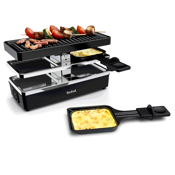 Tefal Plug & Share, Appareil à raclette et gril, Modulable, Prises intégrées pour rajout d'appareils
