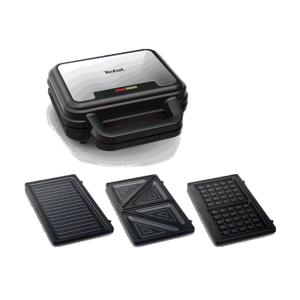 Tefal UltraCompact 3-en-1, Appareil à gaufres, Sandwichs et Paninis
